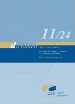 Dictamen 11/24 de 5 de noviembre, Proyecto de Decreto de creación del Sistema de Información sobre Adicciones de Euskadi